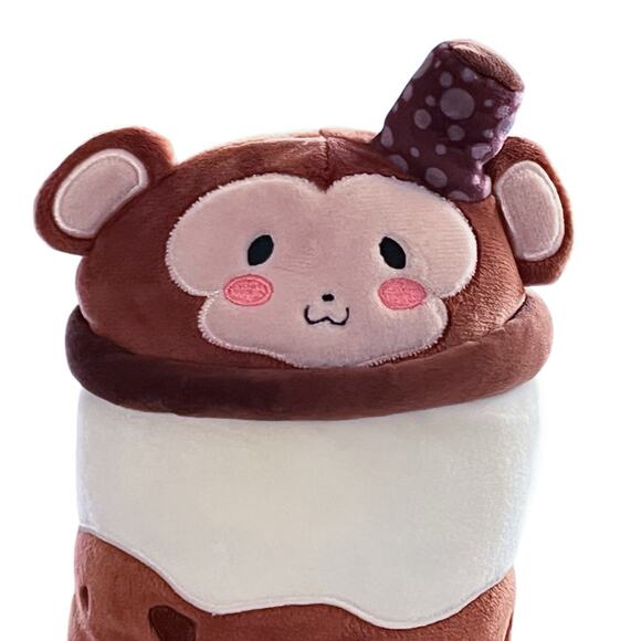 Puchi Gumi Brown Sugar Bear Boba Tea Plush Stuffed Animal Toy Squish Kawaii - Picture 2 of 10